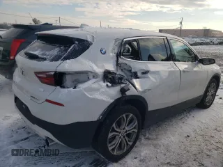 2022 BMW X2 xDrive28i with VIN WBXYJ1C08N5U30857, listed as a Copart auction lot 89282465 with 44,825 mi miles and Salvage Title. Bid and sale history available at carsss.com. Image 3.