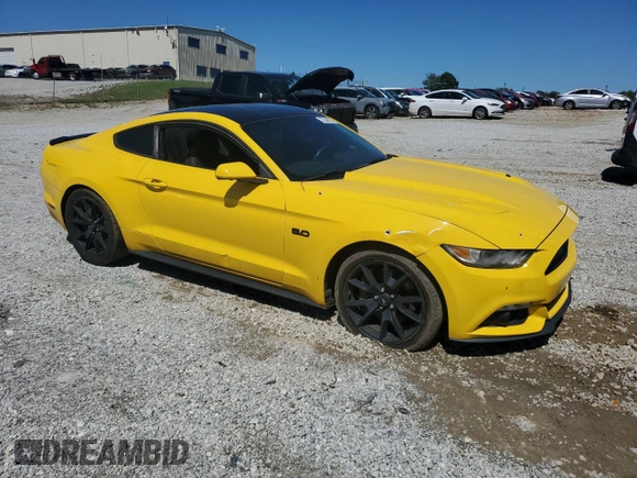 2017 Ford Mustang GT with VIN 1FA6P8CF6H5275803, listed as a Copart auction lot 57504935 with 94,627 mi miles and Salvage title. Bid and sale history available at DreamBid. Image 4.