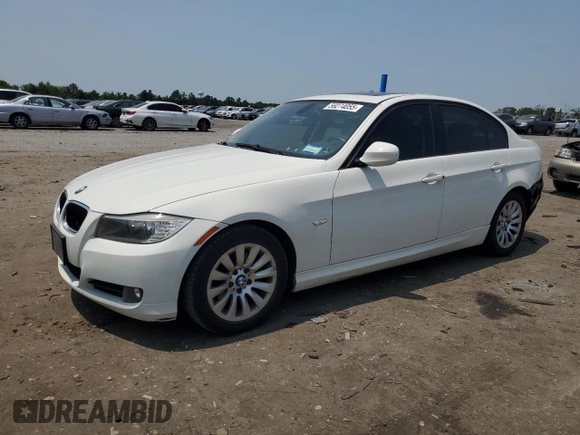 2009 BMW 3 Series 328i with VIN WBAPH73559E128710, listed as a Copart auction lot 59274055 with 105,399 mi miles and Salvage title. Bid and sale history available at DreamBid. Image 1.
