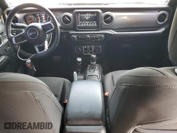 2018 Jeep Wrangler Unlimited Sahara z VIN 1C4HJXENXJW325069, wystawiony jako Copart lot #57405885 z przebiegiem 74 052 mil mil oraz Czysty tytuł • Clean title. Historia ofert i sprzedaży dostępna na DreamBid. Obrazek 8.