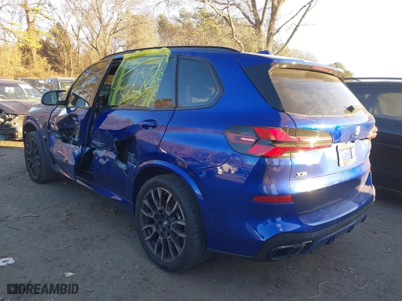 2025 BMW X5 M60i with VIN 5UX33EU04S9W34632, listed as a IAAI auction lot 41274184 with 5,943 mi miles. Bid and sale history available at carsss.com. Image 6.
