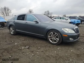 2008 Mercedes-Benz S-Class 5.5L V8 with VIN WDDNG86XX8A197730, listed as a Copart auction lot 50380855 with 106,518 mi miles and Salvage Title. Bid and sale history available at carsss.com. Image 4.