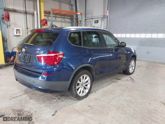 2013 BMW X3 xDrive28i with VIN 5UXWX9C54D0A11981, listed as a IAAI auction lot 41998776 with 89,196 mi miles. Bid and sale history available at carsss.com. Image 4.