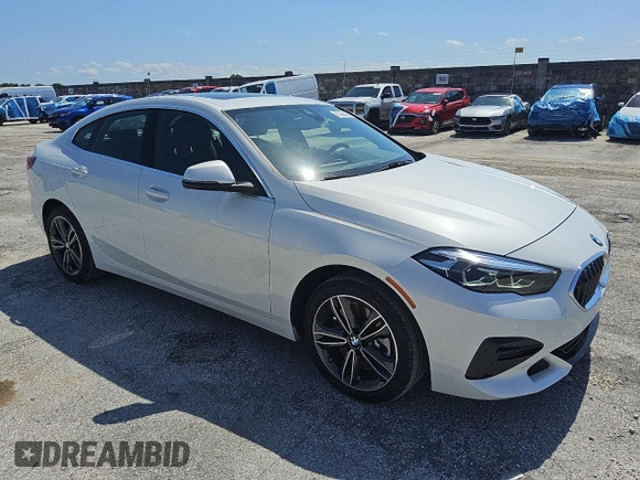 2024 BMW 2 Series 228i with VIN WBA53AK06R7R66726, listed as a Copart auction lot 56997055 with 16,865 mi miles and Clean title. Bid and sale history available at DreamBid. Image 4.