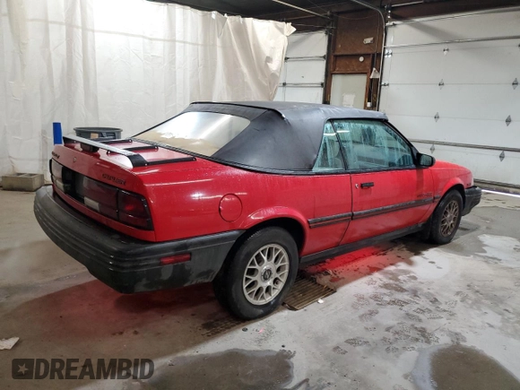 1991 Chevrolet Cavalier with VIN 1G1JC34T9M7303947, listed as a Copart auction lot 46650685 with 125,356 mi miles and Salvage Title. Bid and sale history available at DreamBid. Image 3.