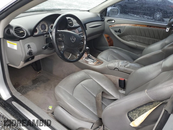 2006 Mercedes-Benz CLK-Class 5.0L with VIN WDBTK75G66T057024, listed as a Copart auction lot 71593374 with 166,447 mi miles and Salvage Title. Bid and sale history available at carsss.com. Image 8.