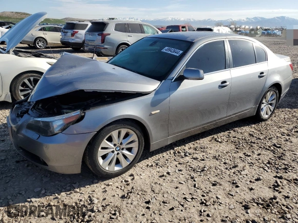 2005 BMW 5 Series 545i with VIN WBANB33575CN66751, listed as a Copart auction lot 49943644 with Not Provided miles and Salvage Title. Bid and sale history available at carsss.com. Image 1.