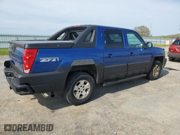 2003 Chevrolet Avalanche z VIN 3GNEK13T53G317159, wystawiony jako Copart lot #54570495 z przebiegiem 23 711 mil mil oraz Nie do naprawy • Non repairable. Historia ofert i sprzedaży dostępna na DreamBid. Obrazek 3.