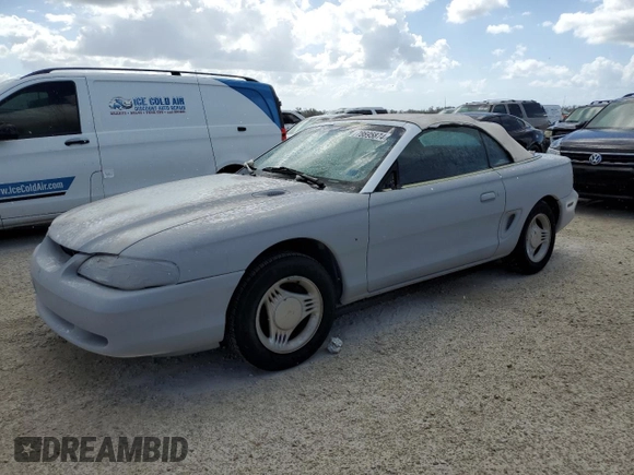 1995 Ford Mustang with VIN 1FALP4444SF177184, listed as a Copart auction lot 78695874 with 119,729 mi miles and Salvage title. Bid and sale history available at DreamBid. Image 1.