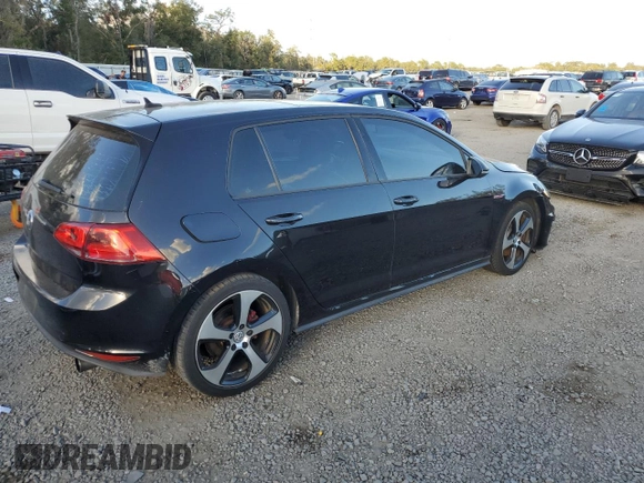 2015 Volkswagen GTI SE with VIN 3VW4T7AU1FM096646, listed as a Copart auction lot 83675134 with 79,900 mi miles and Salvage Title. Bid and sale history available at DreamBid. Image 3.