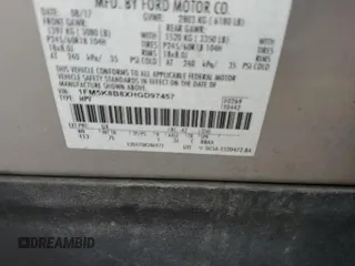 2017 Ford Explorer z VIN 1FM5K8B8XHGD97457, wystawiony jako Copart lot #45878955 z przebiegiem 124 281 mil mil oraz Szkoda całkowita • Salvage title. Historia ofert i sprzedaży dostępna na DreamBid. Obrazek 13.