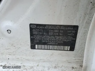 2016 Hyundai Elantra SE with VIN 5NPDH4AEXGH726876, listed as a Copart auction lot 48677515 with 85,715 mi miles and Salvage Title. Bid and sale history available at carsss.com. Image 14.