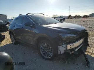 2023 Lexus NX 350h Luxury with VIN 2T2HKCEZ5PC014073, listed as a Copart auction lot 43215295 with Not Provided miles and Salvage Title. Bid and sale history available at DreamBid. Image 4.