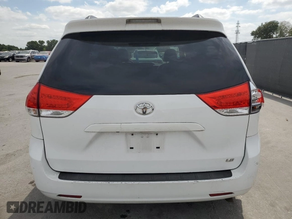 2013 Toyota Sienna LE AAS with VIN 5TDKK3DC5DS300080, listed as a Copart auction lot 53667075 with 162,516 mi miles and Salvage Title. Bid and sale history available at carsss.com. Image 6.