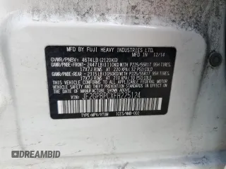 2015 Subaru Crosstrek Touring с VIN JF2GPBPCXFH225124, выставлен на аукционе Copart как лот 54176225 с пробегом 174 072 миль миль и Чистый • Clean title. История ставок и продаж доступна на DreamBid. Изображение 13.