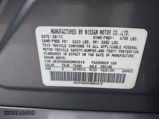 2012 Infiniti G25 Sedan x with VIN JN1DV6ARXCM860619, listed as a IAAI auction lot 41807221 with 115,615 mi miles. Bid and sale history available at carsss.com. Image 9.