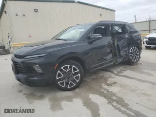 2023 Chevrolet Blazer RS with VIN 3GNKBERS7PS108730, listed as a Copart auction lot 43063915 with 37,700 mi miles and Salvage Title. Bid and sale history available at carsss.com. Image 1.