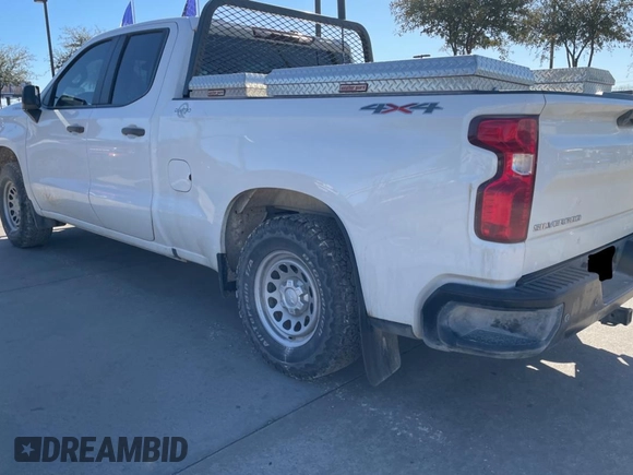 2021 Chevrolet Silverado 1500 Work Truck with VIN 1GCRYAEF8MZ346611, listed as a Copart auction lot 42602635 with 103,148 mi miles and Clean Title. Bid and sale history available at DreamBid. Image 3.