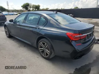 2017 BMW 7 Series 740i with VIN WBA7E2C53HG739365, listed as a Copart auction lot 58234325 with Not provided miles and Salvage title. Bid and sale history available at DreamBid. Image 2.
