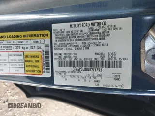 2018 Ford Fusion Hybrid SE with VIN 3FA6P0LU8JR229795, listed as a IAAI auction lot 41522818 with 115,420 mi miles. Bid and sale history available at carsss.com. Image 9.