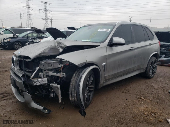 2017 BMW X5 M with VIN 5YMKT6C59H0U39047, listed as a Copart auction lot 40503334 with 48,009 mi miles. Bid and sale history available at carsss.com. Image 1.