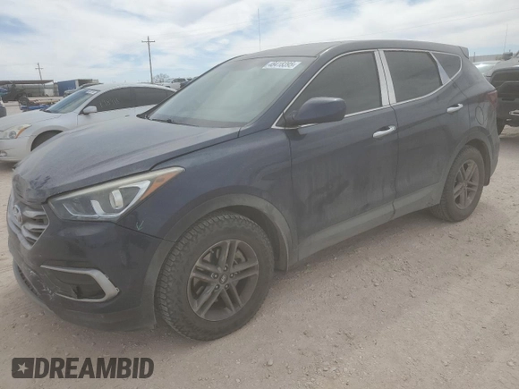 2017 Hyundai Santa Fe 2.4L with VIN 5XYZT3LB7HG489726, listed as a Copart auction lot 48418395 with 56,591 mi miles and Salvage title. Bid and sale history available at DreamBid. Image 1.