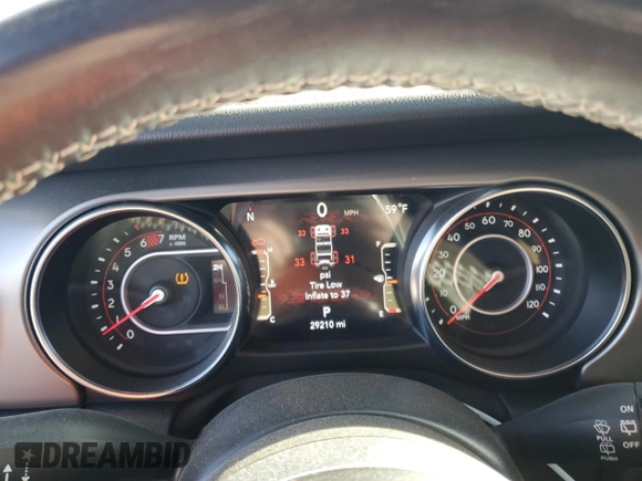 2022 Jeep Wrangler Unlimited Rubicon с VIN 1C4HJXFNXNW243878, выставлен на аукционе Copart как лот 81610334 с пробегом 29 210 миль миль и Чистый • Clean title. История ставок и продаж доступна на DreamBid. Изображение 9.