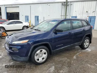 2016 Jeep Cherokee Sport with VIN 1C4PJLAB5GW116461, listed as a Copart auction lot 49138685 with 176,022 mi miles and Clean Title. Bid and sale history available at carsss.com. Image 1.