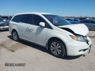 2015 Honda Odyssey EX with VIN 5FNRL5H45FB033248, listed as a IAAI auction lot 41775255 with 163,950 mi miles. Bid and sale history available at carsss.com. Image 1.