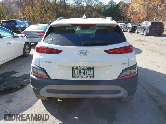 2023 Hyundai Kona SEL with VIN KM8K6CAB6PU955473, listed as a IAAI auction lot 40722504 with 25,675 mi miles. Bid and sale history available at carsss.com. Image 17.