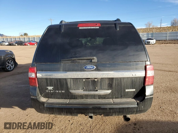 2015 Ford Expedition Max Platinum with VIN 1FMJK1MT5FEF01675, listed as a Copart auction lot 43652355 with 159,697 mi miles and Salvage title. Bid and sale history available at DreamBid. Image 6.