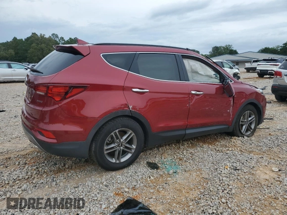 2017 Hyundai Santa Fe 2.4L with VIN 5XYZU3LB2HG399557, listed as a Copart auction lot 58777505 with 69,428 mi miles and Salvage title. Bid and sale history available at DreamBid. Image 3.