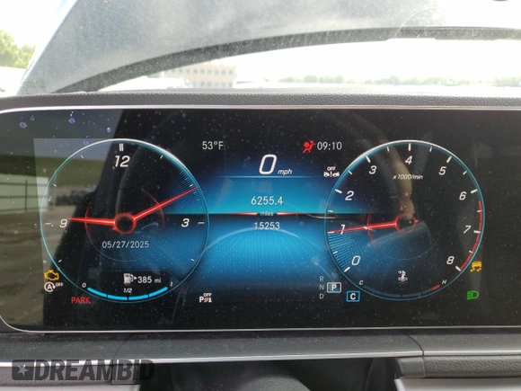 2021 Mercedes-Benz GLE 350 with VIN 4JGFB4KB2MA570877, listed as a Copart auction lot 58074685 with 15,253 mi miles and Salvage title. Bid and sale history available at DreamBid. Image 9.