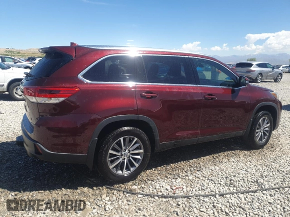 2019 Toyota Highlander SE z VIN 5TDJZRFH2KS988314, wystawiony jako Copart lot #54784145 z przebiegiem 57 851 mil mil oraz Szkoda całkowita • Salvage title. Historia ofert i sprzedaży dostępna na DreamBid. Obrazek 3.