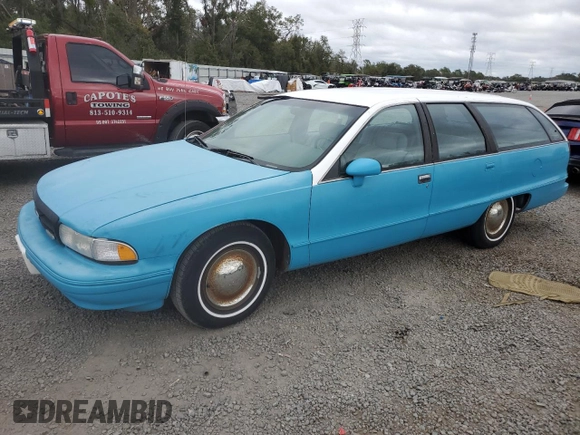 1991 Chevrolet Caprice z VIN 1G1BL83EXMW257393, wystawiony jako Copart lot #85267614 z przebiegiem 195 128 mil mil oraz Nie do naprawy • Non repairable. Historia ofert i sprzedaży dostępna na DreamBid. Obrazek 1.