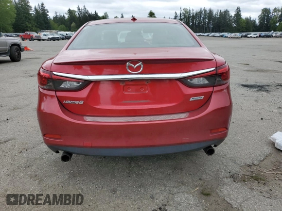2017 Mazda 6 Grand Touring with VIN JM1GL1X56H1120758, listed as a Copart auction lot 54163525 with Not Provided miles and Salvage Title. Bid and sale history available at carsss.com. Image 6.