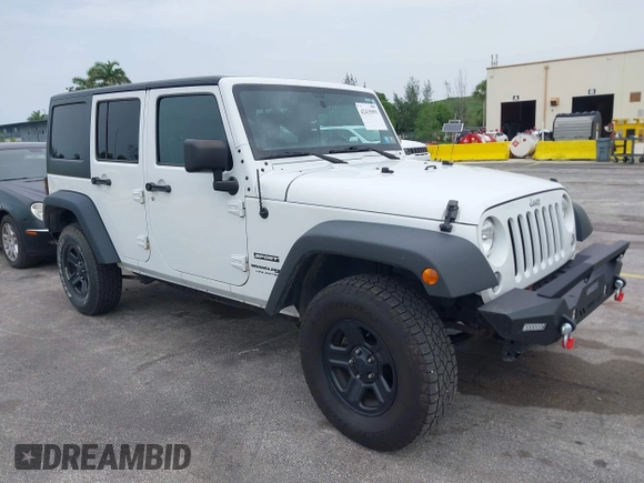 2018 Jeep Wrangler Unlimited Sport S with VIN 1C4BJWDG7JL895132, listed as a IAAI auction lot 42435993 with 71,394 mi miles and . Bid and sale history available at DreamBid. Image 1.