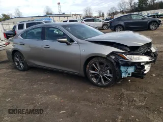 2021 Lexus ES with VIN 58AGZ1B10MU099163, listed as a Copart auction lot 86969034 with 12,612 mi miles and Salvage Title. Bid and sale history available at carsss.com. Image 4.