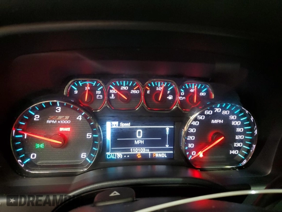 2017 Chevrolet Silverado 1500 LT with VIN 3GCUKREC2HG486076, listed as a Copart auction lot 54891375 with 110,103 mi miles and Salvage Title. Bid and sale history available at DreamBid. Image 9.