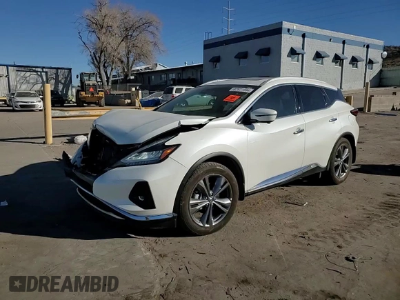 2021 Nissan Murano Platinum z VIN 5N1AZ2DS3MC147348, wystawiony jako Copart lot #82631594 z przebiegiem Nie podano mil oraz Szkoda całkowita • Salvage title. Historia ofert i sprzedaży dostępna na DreamBid. Obrazek 11.