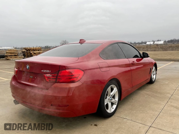 2014 BMW 4 Series 428i with VIN WBA3N7C59EK221636, listed as a Copart auction lot 45785665 with 65,639 mi miles and Clean title. Bid and sale history available at DreamBid. Image 4.