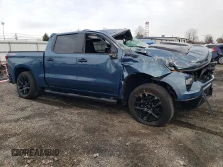 2024 Chevrolet Silverado 1500 Custom Trail Boss with VIN 3GCPDCEK2RG324249, listed as a Copart auction lot 81618844 with 7,279 mi miles and Salvage Title. Bid and sale history available at carsss.com. Image 4.