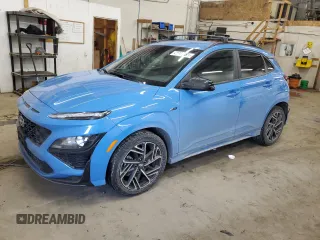 2022 Hyundai Kona N Line with VIN KM8K3CA33NU925491, listed as a Copart auction lot 41770885 with 33,109 mi miles and Salvage Title. Bid and sale history available at carsss.com. Image 1.