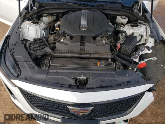 2020 Cadillac CT5 V-Series with VIN 1G6DR5RWXL0134419, listed as a Copart auction lot 43484835 with 51,734 mi miles and Salvage Title. Bid and sale history available at carsss.com. Image 11.