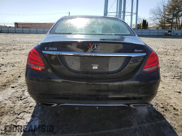 2015 Mercedes-Benz C-Class C 300 Luxury with VIN 55SWF4KB0FU033880, listed as a Copart auction lot 52429185 with 124,102 mi miles and Salvage Title. Bid and sale history available at carsss.com. Image 6.