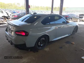 2022 BMW 2 Series M240i xDrive with VIN 3MW53CM07N8C16723, listed as a IAAI auction lot 42173534 with 26,767 mi miles and . Bid and sale history available at DreamBid. Image 4.