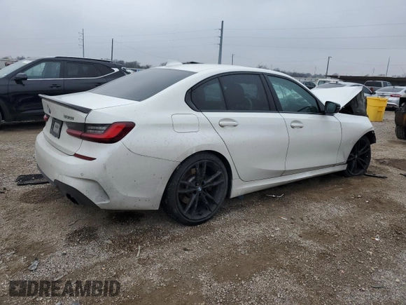 2022 BMW 3 Series 330i with VIN 3MW5R1J03N8C33896, listed as a Copart auction lot 42611745 with 0 mi miles and Salvage Title. Bid and sale history available at carsss.com. Image 3.