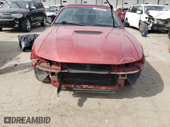 2000 Ford Mustang with VIN 1FAFP4442YF295255, listed as a Copart auction lot 46638905 with 91,064 mi miles and Salvage Title. Bid and sale history available at carsss.com. Image 5.