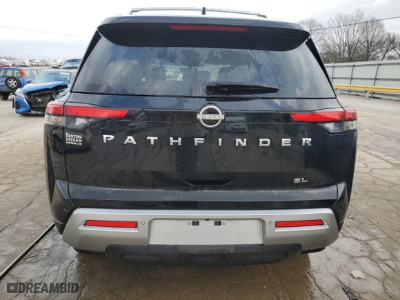 2024 Nissan Pathfinder SL with VIN 5N1DR3CA6RC251898, listed as a Copart auction lot 43704265 with 19,683 mi miles and Salvage Title. Bid and sale history available at carsss.com. Image 6.