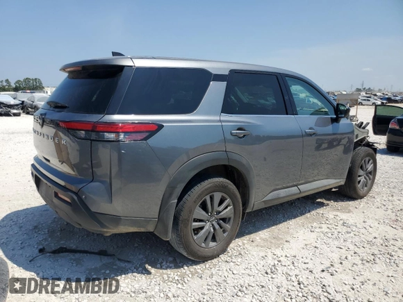 2024 Nissan Pathfinder S with VIN 5N1DR3AA9RC225749, listed as a Copart auction lot 68127344 with 12,636 mi miles and Clean title. Bid and sale history available at DreamBid. Image 3.